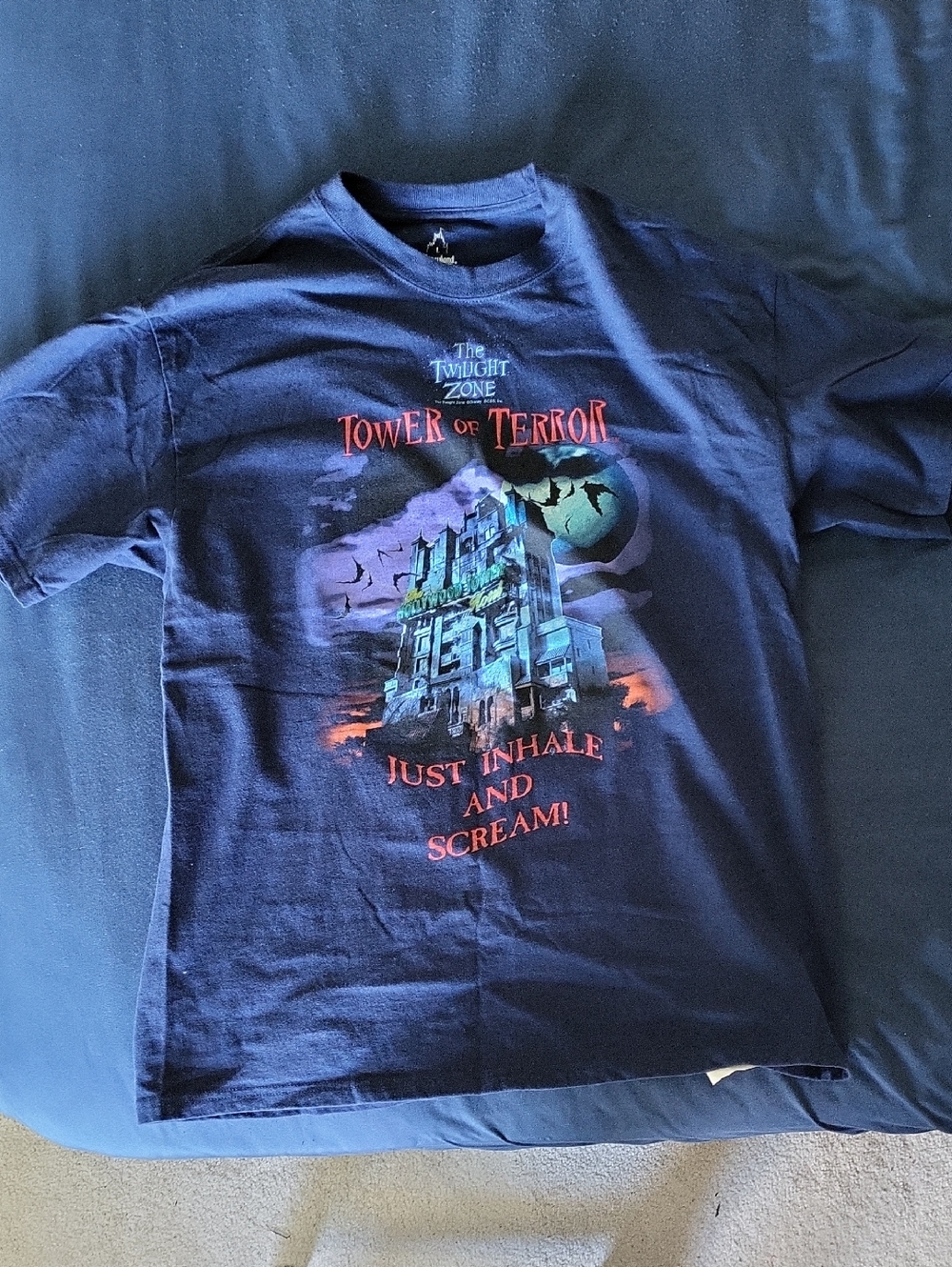 Hanes Navy Tower of Terror Graphic Tee - Kids